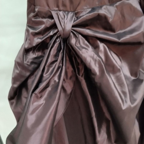 Lucifair evening dress and bolero set chocolate brown and burgundy, excellent condition