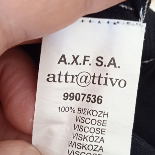 Pants Attrattivo small size black and white, like new, viscose