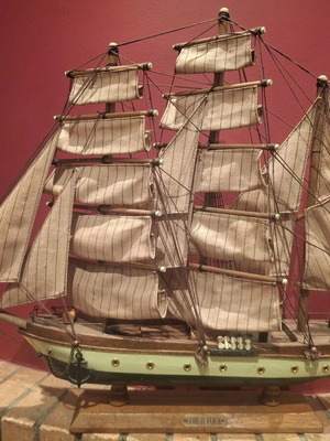 Wooden decorative model ship Gorch Fock like new