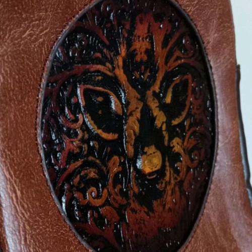 Crossbody bag brown new with unique design