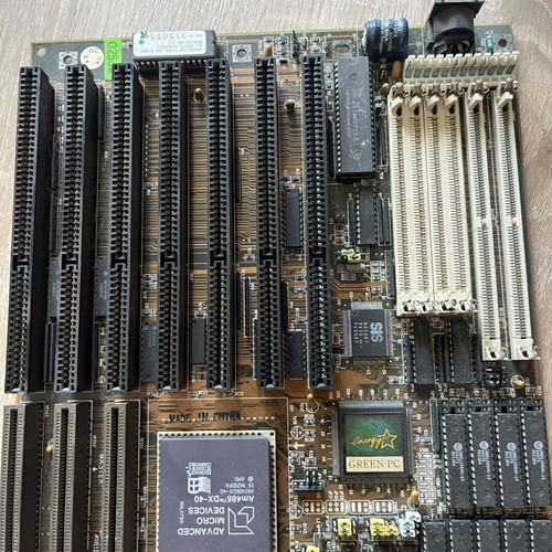 Vintage AMD 486 DX-40 Motherboard with Siemens Industrial Module used