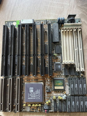 Vintage AMD 486 DX-40 Motherboard with Siemens Industrial Module used