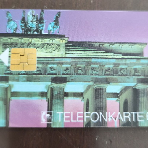 German phone card used