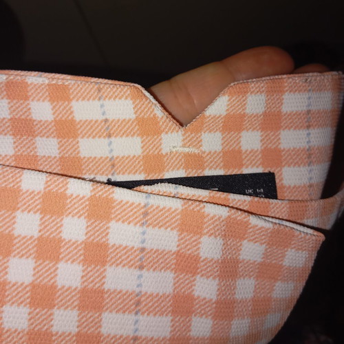 F&F Summer Culotte XL White-Orange Checked Like New