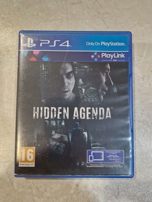 Hidden Agenda PS4 game like new, role playing strategy