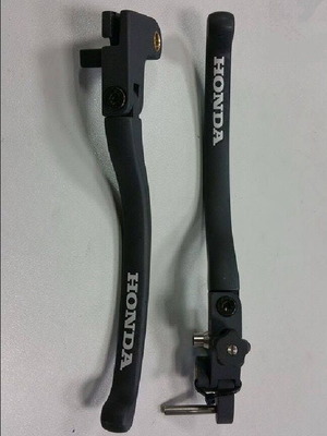 Honda IRC motorcycle clutch and brake levers used, adjustable, black