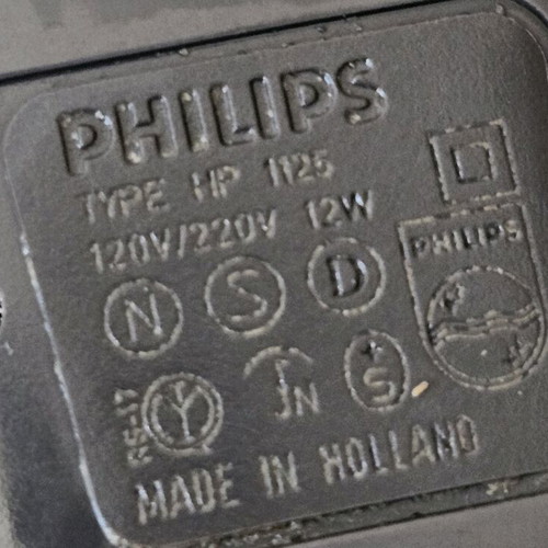 Philips HP 1125 shaver used, vintage, made in the Netherlands