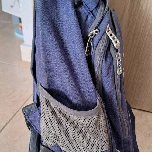 Polo school bag with wheels used with police car embroidery