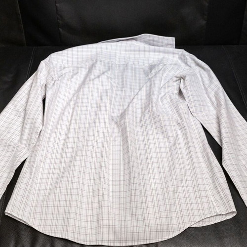 Massimo Veneziani long sleeve shirt white with check pattern