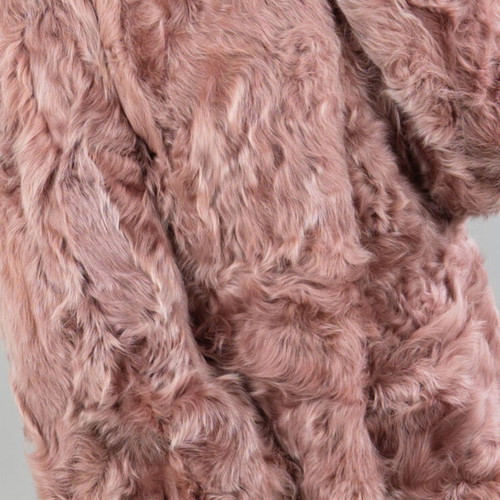 S. Jaffa Furs Belfast Vintage Rabbit Fur Jacket Dusty Pink Size S/M Like New