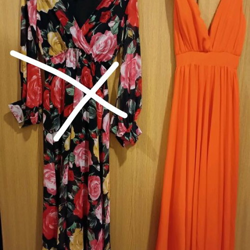 Sandy Kosta dress orange like new