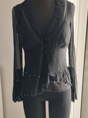 Tassos Mitropoulos women's shirt black like new size S