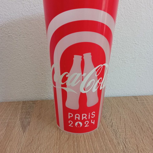 Collectible Coca-Cola plastic cup Paris 2024 Olympics like new 0.5L