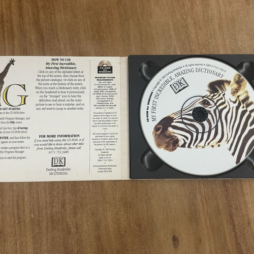 My First Incredible Amazing Dictionary CD-ROM like new, English
