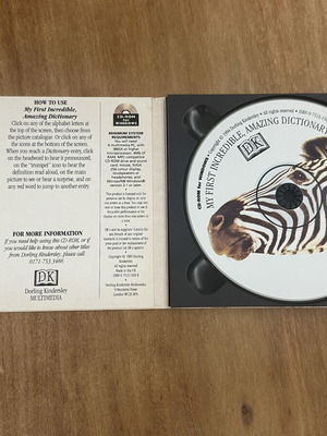 My First Incredible Amazing Dictionary CD-ROM like new, English