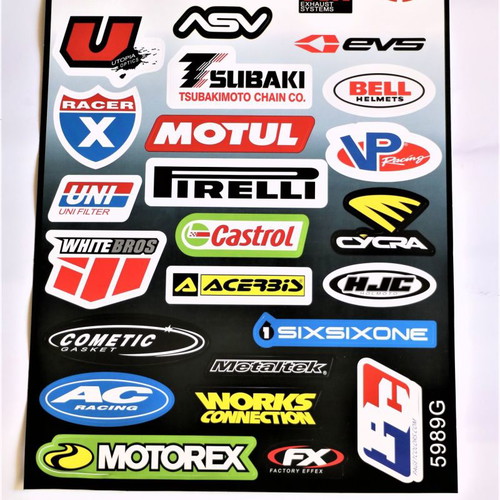Motorcycle club vinyl stickers BB141 Motul new, 42x28cm