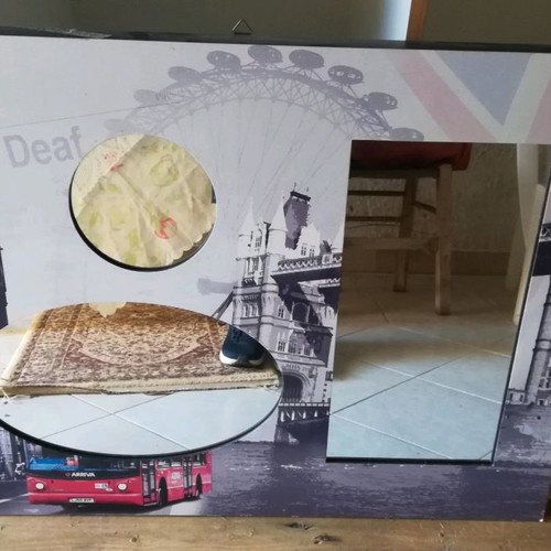 Framed mirror used 32x24