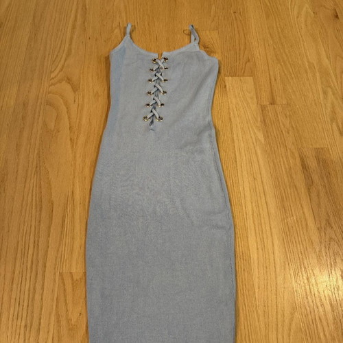 Midi dress gray like new, fits S/M/L