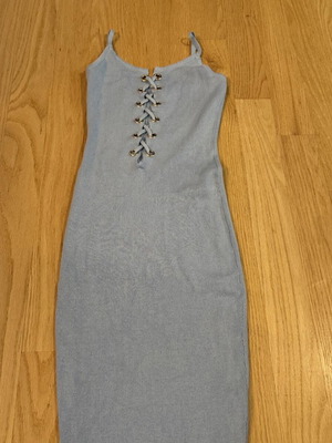 Midi dress gray like new, fits S/M/L