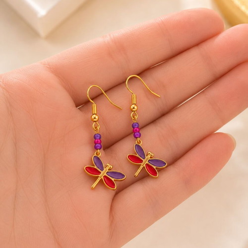 Handmade Boho Earrings Dragonfly Dance in 6+ Colors new