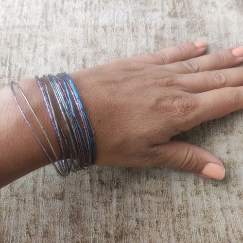 Metal bracelets used, colorful, thin, from Istanbul
