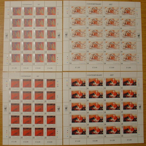 Guernsey 1993 Europa CEPT set in full sheets new MNH