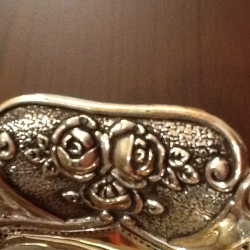 Vintage silver-plated fondant dish used from 1970 era