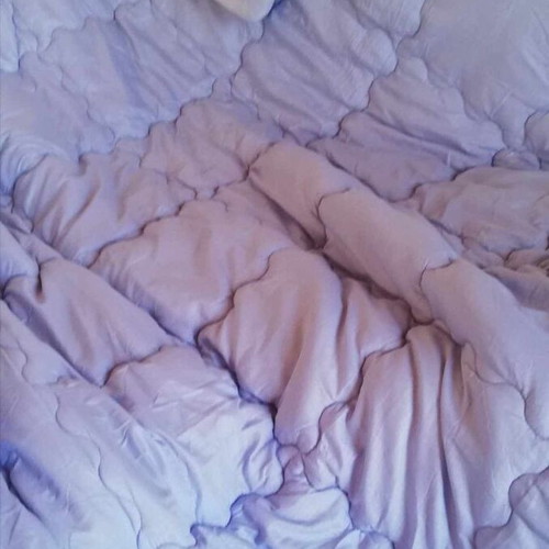 Double Flannel Quilt new, velour and Microsilk 230x220 cm