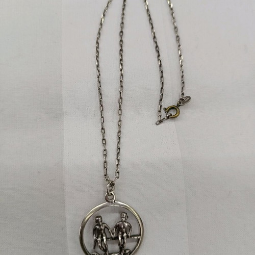 Gemini pendant used with 925 silver chain