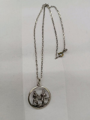 Gemini pendant used with 925 silver chain