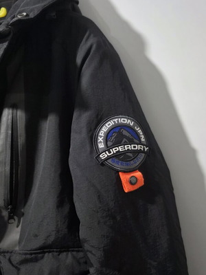 Superdry jacket black like new, size L