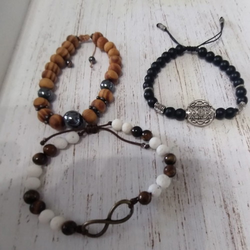 Men's bracelets adjustable size new