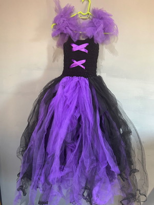 Maleficent kids carnival costume size 8-10 new