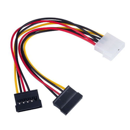 Akyga AK-CA-16 Αντάπτορας Molex σε 2x SATA καλώδιο τροφοδοσίας 2x 15cm καινούργιο