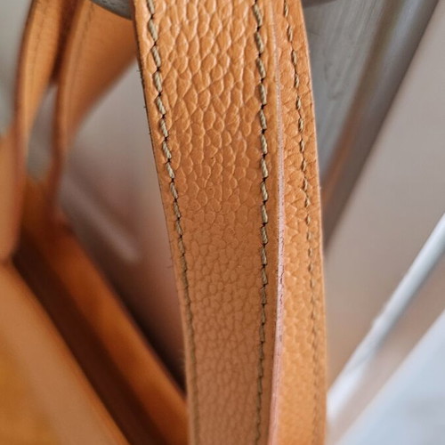 Gherardini shoulder bag used, orange, polyester and polyurethane fabric