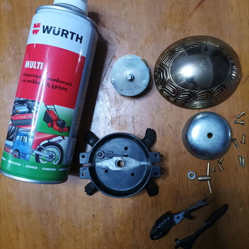 Bronze table bell like new with metallic sound