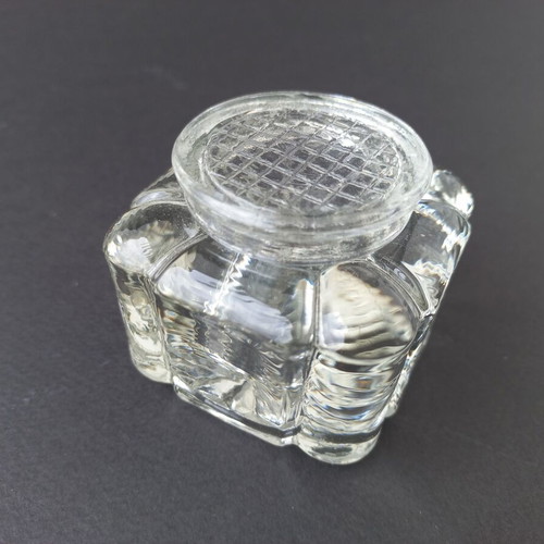 Antique inkwell like new, glass, very old