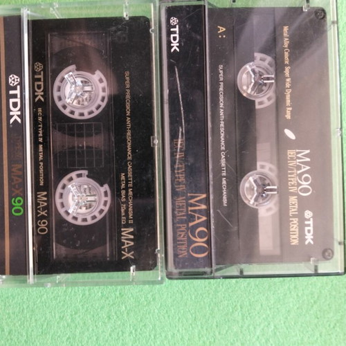 TDK Metal MA 90 and MA-X 90 cassette tapes