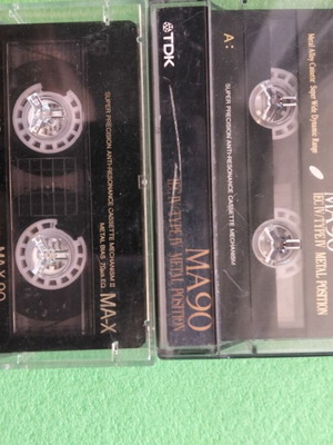 TDK Metal MA 90 and MA-X 90 cassette tapes