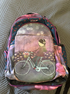 Polo school backpack used with 5 compartments and waterproof