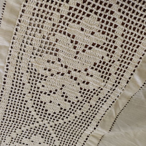 Handmade curtain 200x210 like new, beige