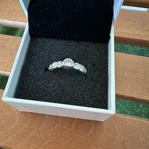 Silver 925 ring used, size 54, 17mm opening