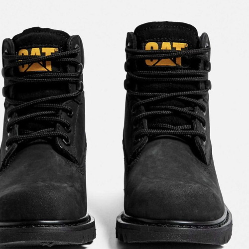 CAT Colorado Boot women's new black nubuck leather size 37
