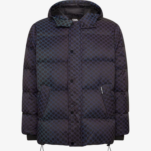 Karl Lagerfeld Monogram Reflective Down Jacket new, men's XL-XXL