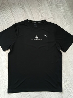 Puma Rolex luxury brand live tour t-shirt L used, black