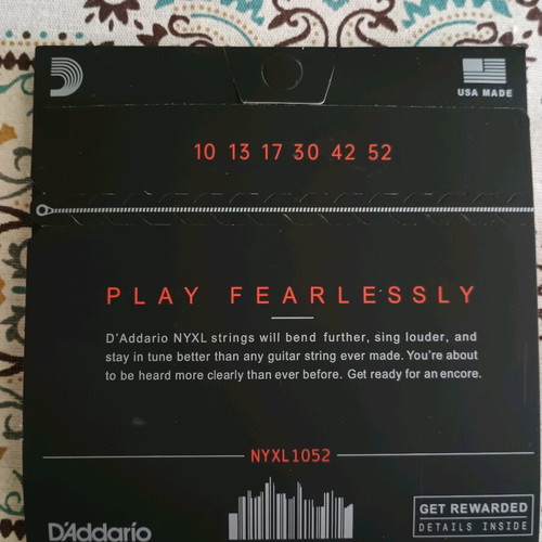 D'Addario electric guitar strings new