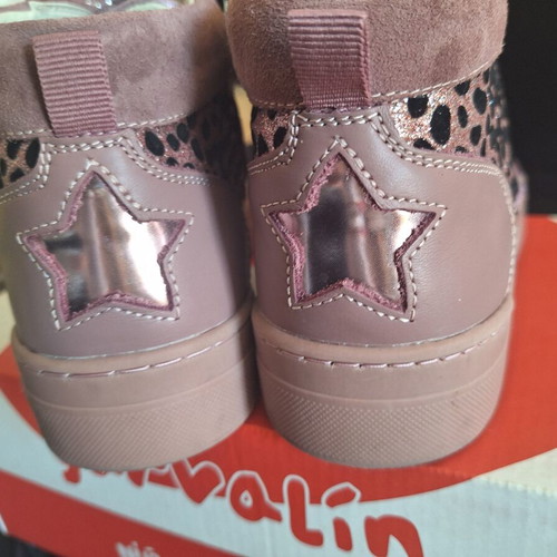 Garvalin ankle boots size 35 like new, pink with side zipper