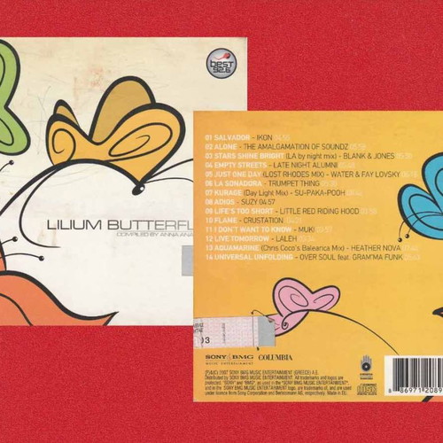 Lilium Butterflies CD used, pop, dance, downtempo