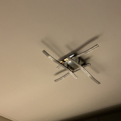 Modern LED Ceiling Light Chrome like new