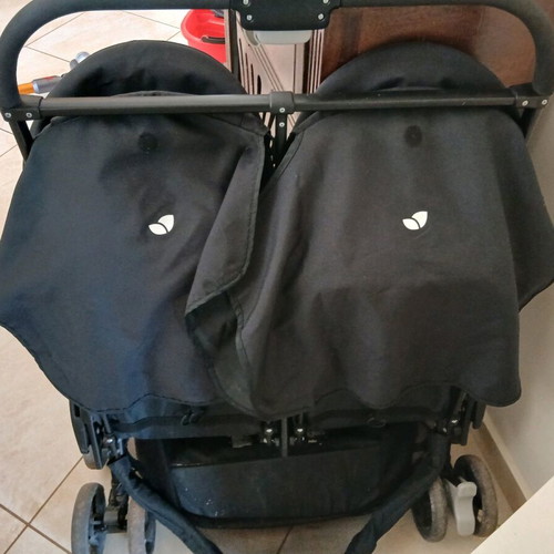 Joie double twin stroller used with defects and waterproof cover